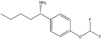 (1S)-1-[4-(DIFLUOROMETHOXY)PHENYL]PENTYLAMINE Struktur