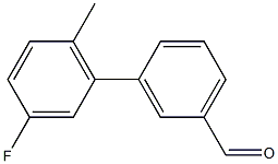 3-(3-FLUORO-6-METHYLPHENYL)BENZALDEHYDE Struktur