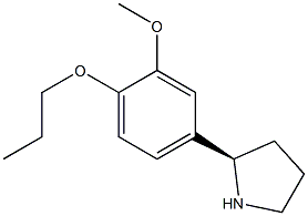 4-((2R)PYRROLIDIN-2-YL)-2-METHOXY-1-PROPOXYBENZENE Struktur