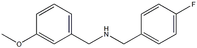 1-(4-FLUOROPHENYL)-N-(3-METHOXYBENZYL)METHANAMINE Struktur