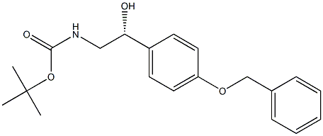 (R)-(-)-N-BOC-2-AMINO-1-(P-BENZYLOXYPHENYL)ETHANOL Struktur