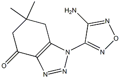 1-(4-AMINO-1,2,5-OXADIAZOL-3-YL)-6,6-DIMETHYL-1,5,6,7-TETRAHYDRO-4H-1,2,3-BENZOTRIAZOL-4-ONE Struktur