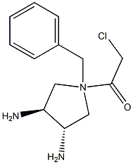 (S,S)-N-BENZYL-3,4-TRANS-(N-CHLOROACETYL)-DIAMINOPYRROLIDINE Struktur