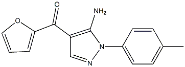 (5-AMINO-1-P-TOLYL-1H-PYRAZOL-4-YL)(FURAN-2-YL)METHANONE Struktur