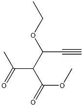 4-PENTYNOIC ACID, 2-ACETYL-3-ETHOXY-, METHYL ESTER Struktur