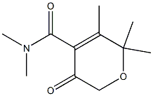 5,6,6-TRIMETHYL-3-OXO-3,6-DIHYDRO-2H-PYRAN-4-CARBOXYLIC ACID DIMETHYLAMIDE Struktur