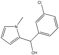 3-CHLOROPHENYL-(1-METHYL-2-PYRROLYL)METHANOL Struktur