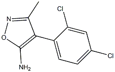 4-(2,4-DICHLOROPHENYL)-3-METHYLISOXAZOL-5-AMINE Struktur