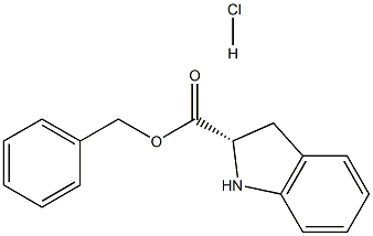 (S)-2,3-DIHYDRO-1H-INDOLE-2-CARBOXYLIC ACID BENZYL ESTER HYDROCHLORIDE Struktur