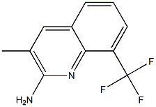 2-AMINO-3-METHYL-8-TRIFLUOROMETHYLQUINOLINE Struktur