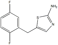 5-(2,5-DIFLUOROBENZYL)-1,3-THIAZOL-2-AMINE Struktur