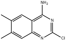 4-AMINO-2-CHLORO-6,7-DIMETHYLQUINAZOLINE Struktur