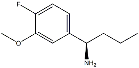 (1R)-1-(4-FLUORO-3-METHOXYPHENYL)BUTYLAMINE Struktur