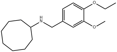 N-(4-ETHOXY-3-METHOXYBENZYL)CYCLOOCTANAMINE Struktur