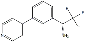 (1R)-2,2,2-TRIFLUORO-1-(3-(4-PYRIDYL)PHENYL)ETHYLAMINE Struktur