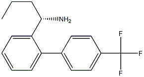 (1S)-1-(2-[4-(TRIFLUOROMETHYL)PHENYL]PHENYL)BUTYLAMINE Struktur