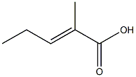 (S)-2-METHYLPENTENOIC ACID Struktur