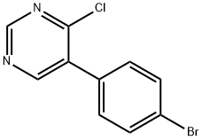 5-(4-BROMOPHENYL)-4-CHLORO-PYRIMIDINE Struktur