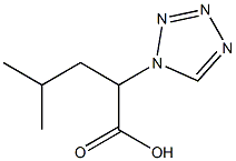 4-METHYL-2-TETRAZOL-1-YL-PENTANOIC ACID Struktur