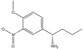(1S)-1-(4-METHOXY-3-NITROPHENYL)BUTYLAMINE Struktur
