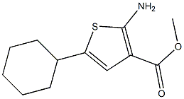 2-AMINO-5-CYCLOHEXYL-THIOPHENE-3-CARBOXYLIC ACID METHYL ESTER Struktur