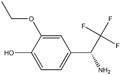 4-((1R)-1-AMINO-2,2,2-TRIFLUOROETHYL)-2-ETHOXYPHENOL Struktur