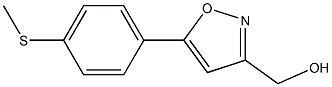 (5-(4-(METHYLTHIO)PHENYL)ISOXAZOL-3-YL)METHANOL Struktur