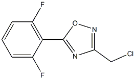 3-(CHLOROMETHYL)-5-(2,6-DIFLUOROPHENYL)-1,2,4-OXADIAZOLE Struktur