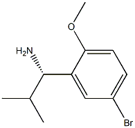 (1S)-1-(5-BROMO-2-METHOXYPHENYL)-2-METHYLPROPYLAMINE Struktur