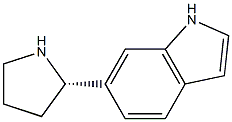 6-((2S)PYRROLIDIN-2-YL)INDOLE Struktur