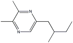 2,3-DIMETHYL-5-(2-METHYLBUTYL)PYRAZINE Struktur