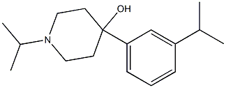 4-HYDROXY-4-(3-ISOPROPYLPHENYL)-1-ISOPROPYLPIPERIDINE Struktur