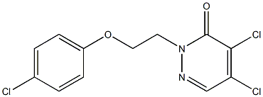 4,5-DICHLORO-2-[2-(4-CHLOROPHENOXY)ETHYL]PYRIDAZIN-3(2H)-ONE Struktur