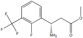 METHYL (3S)-3-AMINO-3-[2-FLUORO-3-(TRIFLUOROMETHYL)PHENYL]PROPANOATE Struktur