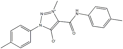 3-METHYL-1-(4-METHYLPHENYL)-4-{[(4-METHYLPHENYL)AMINO]CARBONYL}-1H-1,2,3-TRIAZOL-3-IUM-5-OLATE Struktur