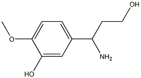 5-(1-AMINO-3-HYDROXY-PROPYL)-2-METHOXY-PHENOL Struktur