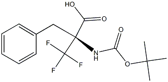 N-(TERT-BUTOXYCARBONYL)-ALPHA-(TRIFLUOROMETHYL)PHENYLALANINE Struktur