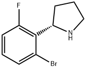 (2S)-2-(6-BROMO-2-FLUOROPHENYL)PYRROLIDINE Struktur