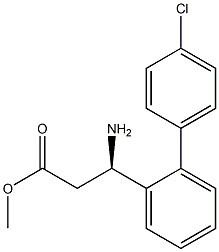 METHYL (3R)-3-AMINO-3-[2-(4-CHLOROPHENYL)PHENYL]PROPANOATE Struktur