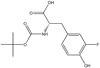 (S)-BOC-3-FLUOROTYROSINE Struktur