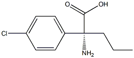 (2R)-2-AMINO-2-(4-CHLOROPHENYL)PENTANOIC ACID Struktur