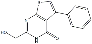 2-(HYDROXYMETHYL)-5-PHENYLTHIENO[2,3-D]PYRIMIDIN-4(3H)-ONE Struktur