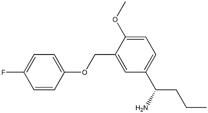 (1S)-1-(3-[(4-FLUOROPHENOXY)METHYL]-4-METHOXYPHENYL)BUTYLAMINE Struktur