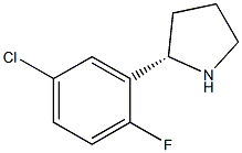 (2S)-2-(5-CHLORO-2-FLUOROPHENYL)PYRROLIDINE Struktur