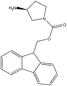 (S)-1-FMOC-3-AMINOPYRROLIDINE Struktur