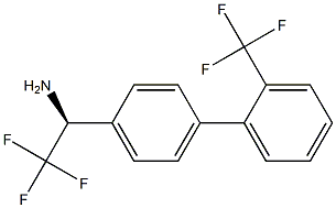 (1S)-2,2,2-TRIFLUORO-1-(4-[2-(TRIFLUOROMETHYL)PHENYL]PHENYL)ETHYLAMINE Struktur