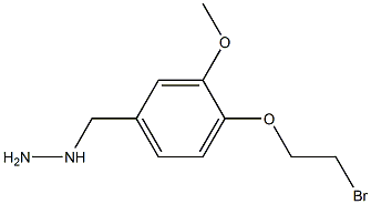 [4-(2-BROMO-ETHOXY)-3-METHOXY-BENZYL]-HYDRAZINE Struktur