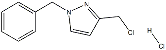 1-BENZYL-3-(CHLOROMETHYL)-1H-PYRAZOLE HYDROCHLORIDE Struktur