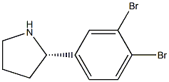 (2S)-2-(3,4-DIBROMOPHENYL)PYRROLIDINE Struktur