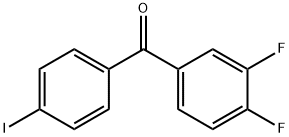 3,4-DIFLUORO-4'-IODOBENZOPHENONE Struktur